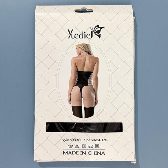 Sexy Faux-Stockings Bodystocking, NIP - Picture 2 of 2